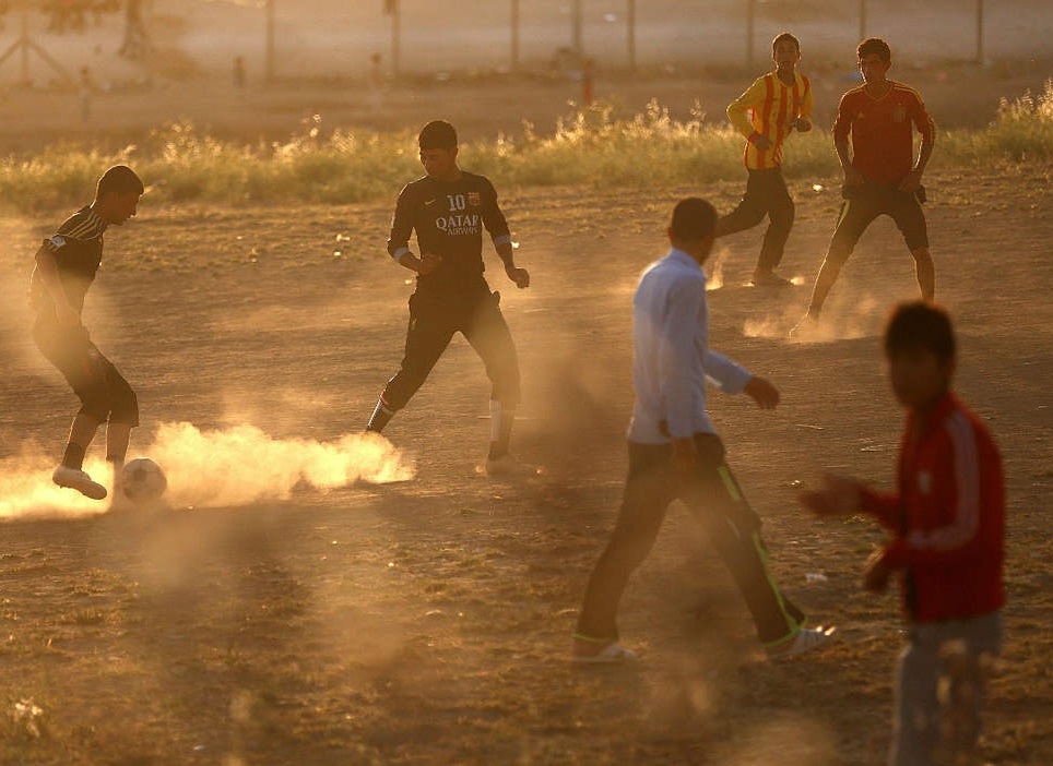 Aufbau von Flüchtlingsheimen in Nord Irak